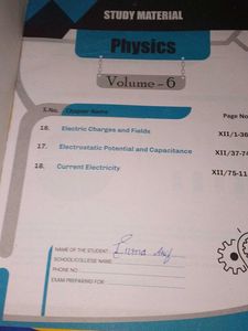 Milestone Academy Physics Class 12th