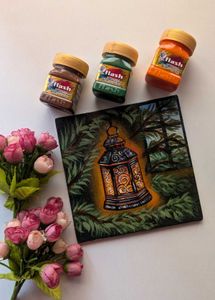 Mini Hand-Painted Lantern Art