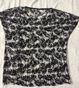 Sheer Floral Lace Cap Sleeve Top