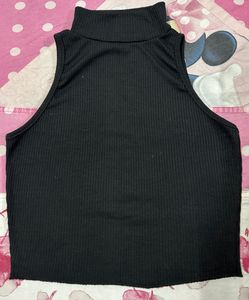 Sleeveless Black Top