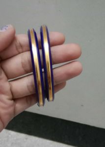 Blue & Gold Bangle Set