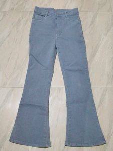 Cotton Lycra Blend Bootleg Fit High Rise Jeans