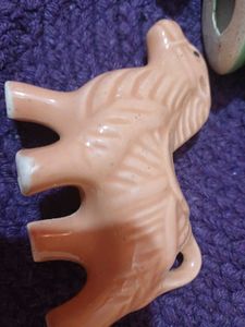 very old Cute Ceramic Animal Figurines Set