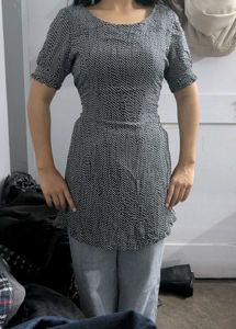 Chic Polka Dot Tunic Top
