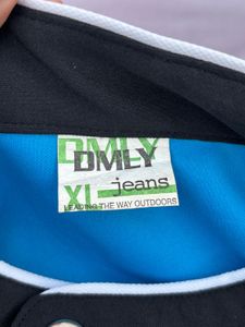 Retro Blue &amp; Black Track Jacket