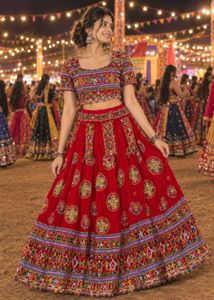 Vibrant Embroidered Lehenga Choli Set