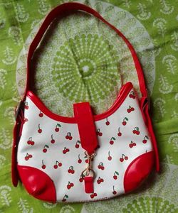 Y2K Cherry Print Shoulder Bag