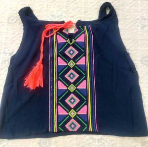 Boho Embroidered Tank Top