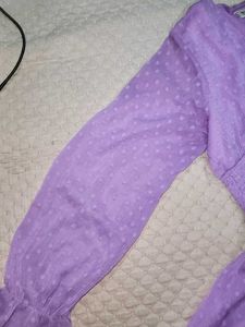 Lavender Swiss Dot Dress