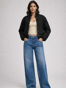 Stylish Black Quilted Jacket