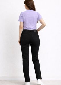 Cute Lilac Top &amp; Ripped Black Jeans Set