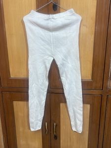 Comfortable White Ethnic Leggings