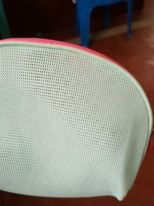 Light Blue Mesh Pouch