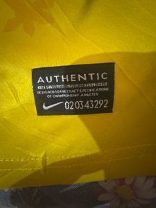 Men's Yellow Nike Soccer Jersey