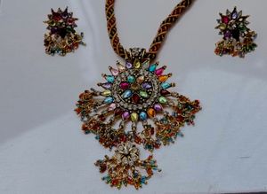 Boho Multi-Color Necklace &amp; Earring Set