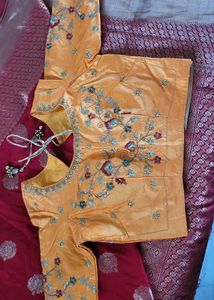 Elegant Red Banarasi Saree very soft material