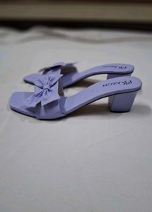 Women's Lavender Bow Heels