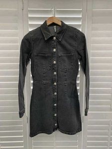 Zara Chic Black Button-Up Dress