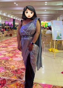 Stunning Sequined Saree