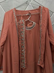 Embroidered Kurta Set with Jacket