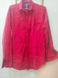 Red Checkered Casual Shirt