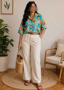 Floral Print Button-Up Shirt