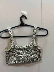 Snake Print Sports Bra