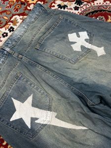 Distressed Vintage Zara Blue Unisex Denim Jeans