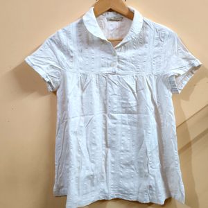 Brand: HAUTE Off White Formal Top