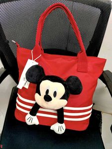 MICKEY**STRIPED SHOULDER BAG* GOOD QUALITY TOTE Ba