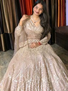 ✨️Cream Colour Cocktail Night Lehga ✨️