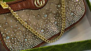 Gucci Rhinestone Shoulder Bag PARTY WEAR WITH BOX