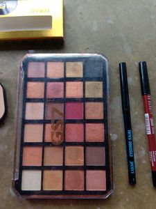 Eyeshadow Palette &amp; Kajal Bundle &amp; lip liner&amp; eyeb