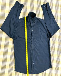 DENNISON Neavy Blue Party Wear Shirt (M)