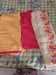 Beautiful Yellow unstiched dress material