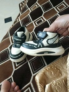 Stylish Black &amp; White Sneakers for Kids