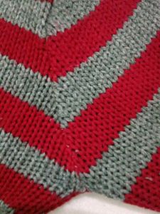 Striped Red &amp; Grey Sweater