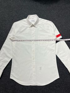 THOM BROWNE White Button Down Shirt