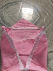 Baby Pink Polka Dot Swaddle Sack