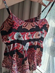 Boho Print Spaghetti Strap Dress