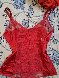 Red Lace Cami