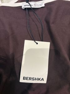 BERSHKA Brown Mini Slip Dress