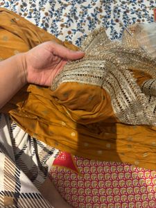 Mustard Polka Dot Midi Dress