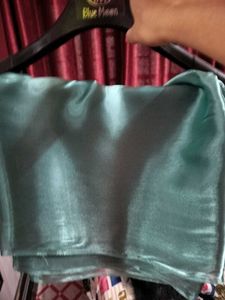 Glossy Organza Saree with blouse