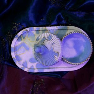 Unique Blue Shell Trinket Dish