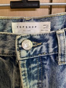 Topshop Straight For Button Up Jeans Tagged