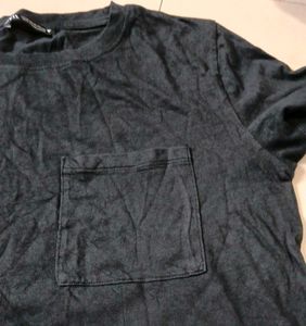 Zara Classic Black Pocket T-Shirt M Size Excellent