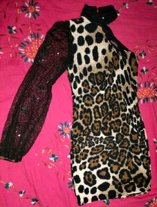Leopard Print Mini Dress