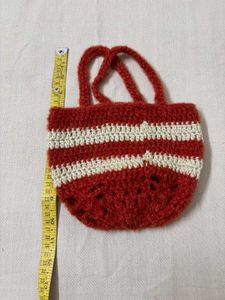 🆕Handmade Crocheted Striped Pouches (2)