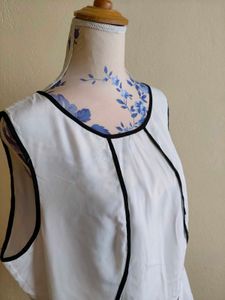 Chic White Peplum Top